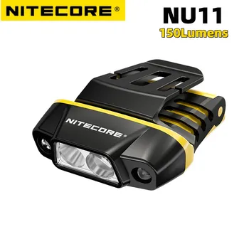 NITECORE NU11 Chip-on Spp Svetelný Senzor IR Lampy 150 Lúmenov Svetlomet USB-C Nabíjateľná Svetlometu vstavanú Batériu, Turistiku, Rybolov