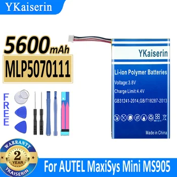 5600mAh YKaiserin Batérie MLP5070111 (5 čiara) Pre AUTEL MaxiSys Mini MS905 MS906 MK808 MK808BT MK808TS Digitálne Batérie