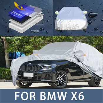 Pre BMW X6 Vonkajšie Ochrany Full Auto Pokrýva Snehová pokrývka Slnečník Vodotesný, Prachotesný Exteriéru Auto príslušenstvo