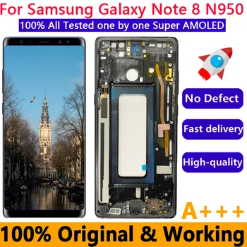 Dotykový LCD displej náhradná pre Samsung Galaxy Note 8 LCD, 100% testované, N9500, n950fd, n950f, displej Note8 originálne NOVÉ