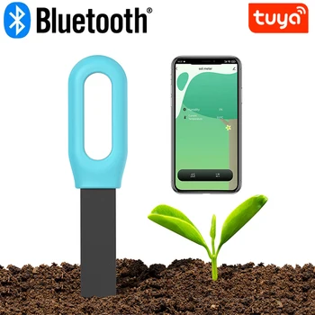 Tuya Smart Bluetooth Pôdy Tester Teplota a Vlhkosť Meter Thermo Vlhkomer Záhrada Automatizácie Zavlažovanie Detektor