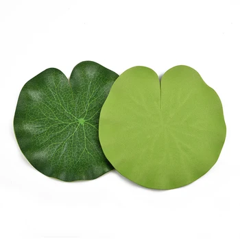 10 Kusov Umelých Falošné Zelená 10x Vysokej Simulácia Lotus Listy Bazén Plávajúce Rastliny Pre Domáce Tabuľka Party Dekor 10 cm/20 cm