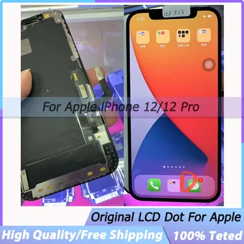 100% Test Displeja Pre iPhone 12/12 PRO LCD Displej Pre iPhone 12 Pôvodné Screen Dotknite sa položky Digitalizátorom. Montáž