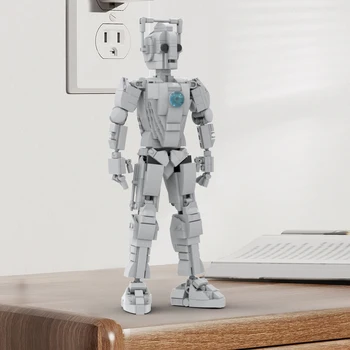 Na Cyberman Robot Virtuálne Robotické Tvor Priestor-darí Kyborgové Stavebných Kit 536 Ks Hračky Oblek pre Dovolenku Dary