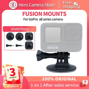 GoPro prilba lepiaci držiak vhodný pre HERO12 11 10 9 Black MAX Fusion akcie upevnenie kamery Go Pro originálne príslušenstvo