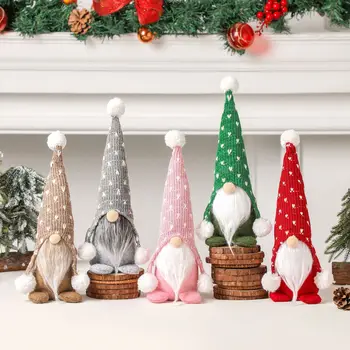 Vianočné Stožiare, Klobúk Lesa Starý Muž Anonymný Gnome Bábika Darčeky 2023 Vianočné ozdoby Pre Domáce Parohy Gnome Trpaslík Rudolf Bábika
