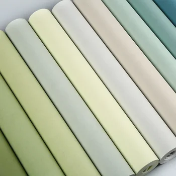 Dlhé Vlákna Moderné Tapety Jednoduché, Spálňa, Obývacia Izba, Zelená Farba Čerstvé Netkaných Tapiet