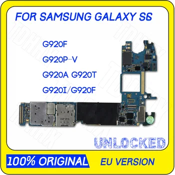 Pre Samsung Galaxy S6 G920F Okraji G925F Okraji+ G928F Doske 32GB 64GB Pôvodný Čistý Android OS Logika Rada EÚ Verzia