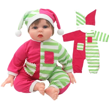 50 Reborn Baby Doll Oblečenie Roztomilý Remienky s Klobúk 22 Palcový Bábiky Oblečenie 55 cm Hračky Nosí