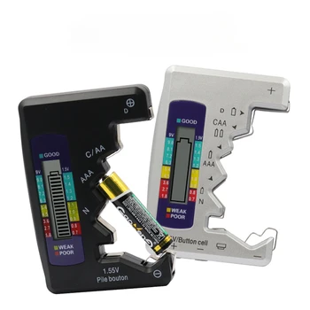 Batéria Tester LCD Displej AA/AAA/9V/1,5 V gombíkovú Batériu Kontrola Kapacity Detektora Digital Kapacita Diagnostický Nástroj