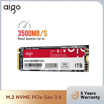 AIGO pevné Disky Ssd Nvme M2 Pevný Disk pre Prenosné 1 tb Notebook Nmve M. 2 Počítač Vnútorného 2280 Ukladacie Zariadenie P3500