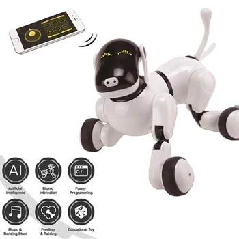 Inteligentný Vzdelávacie Smart APP Dotykové Ovládanie Hlasom Programovanie Robota Psa