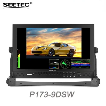 Seetec P173-9DSW 17.3 Palcový FHD 1920x1080 Vysielanie Monitor s 3G-SDI kompatibilný s HDMI Priebeh Vektor LCD Monitor Riaditeľ