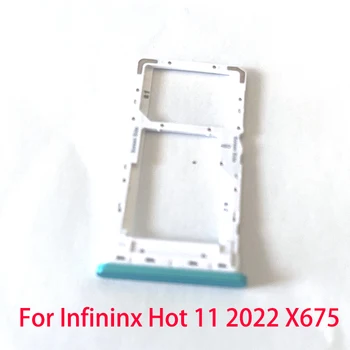 Pre Infinix Hot 11 2022 X675 SIM Kartu, Držiak Reader SD Slot Adaptér Opravy Časť