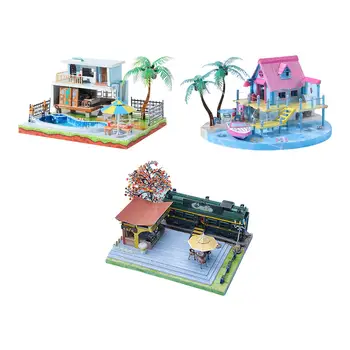 Dom Puzzle 3D Kovov Puzzle Umeleckých Remesiel a Architektúry Domu Model Budovy Sadu Mini Dom Hádanky pre Chlapcov Dospelých
