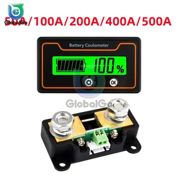 50A/100A/200A/400A/500 Kapacita Batérie Indikátor 8-120V Voltmeter Coulometer s Posuvnými Olovené Lítium-LiFePO4 Displej Meter
