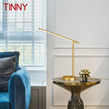 Pásov plechový Gold Brass stolná Lampa Moderné Tvorivé Dekor LED, 3 Farby Stôl Osvetlenie Pre Domácnosti lôžková Izba