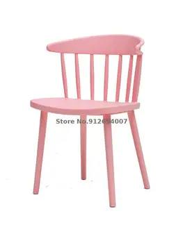 Domácnosť, jednoduché stoličky tvorivé plastové jedálenské stoličky voľný čas Nordic rokovania stoličky moderný stôl a stoličky
