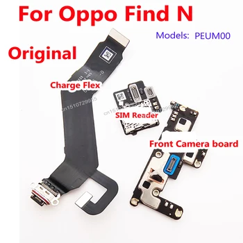 Originálne USB Nabíjanie Flex Pre OPPO Nájsť N FindN PEUM00 SIM Slot Čítačky MIC Nabíjací Port Konektor Doku Flex Kábel, Náhradný