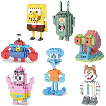 SpongeBob série kreatívne hračky, puzzle stavebným detské hračky narodeninám