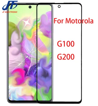 10Pcs Dotykový Panel Nahradenie Pre Motorola Pre Moto G200 G100 LCD Displej Predné Vonkajšie Krycie Sklo Objektívu S OCA