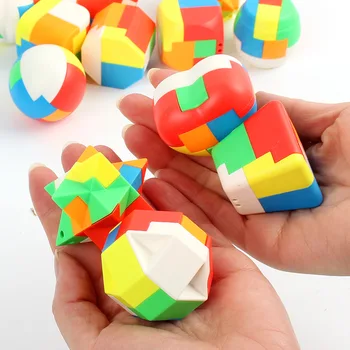 3D Puzzle Luban Zámok Keychain Mozgu Teaser Magic Cube Duševného Deti, Vzdelávacie Hračky pre Deti, Dospelých Relaxačná Darček