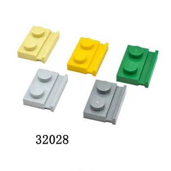 Kompatibilné s 32028 Malých Častíc MOC DIY Stavebné Bloky, 1x2 s Okraja Dosky Technológia Vzdelávania Náhradných Dielov