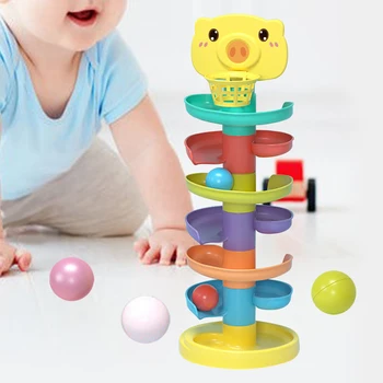 Montessori Hračky, Dieťa 0 12 24 36 Mesiacov Skladbu Rolling Loptu Push Pop Posuvné Loptu Raného Vzdelávania Hračky, Hry Detí, Zmyslové Hračka