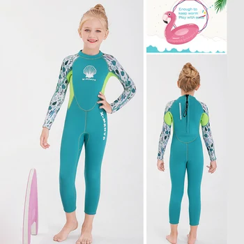 Deti, Dievčatá, Chlapcov Potápačský Oblek 2,5 MM Neoprénové Plavky Udržať v Teple Plavky Späť Zip pre Batoľa Mládež, Deti, Dospievajúci pre Vodné Športy