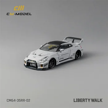 Pre-order CM MODEL 1:64 Nissan LBWK Super siluetu GT35RR Šedá Diecast Model Auta