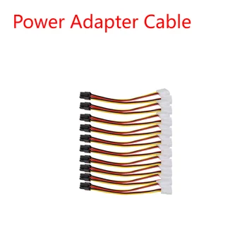 10PCS Molex (4 Pin), PCI-E (6 Pin) Power Converter Adaptér Konektor