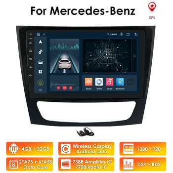 Android 10 Auta GPS Stereo Jednotku Hráča z roku 2001 2002 2003-2010 Mercedes Benz Triedy E W211/CLS W219/CLK W209/G-Class W463 2GB+16GB