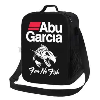 Abu Garcia Logo Tlače Izolované Obed Taška s Popruhom cez Rameno, Prenosná Tepelnej Bento Tote Tašky pre Prácu Piknik Rybárske potreby na Kempovanie