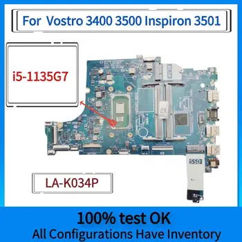 LA-K034P.Pre Dell Vostro 3400 Inspiron 3500 3501 Notebook Doske.S CPU I5-1135G7.KN-0XGX0C 0XGX0C XGX0C CN-0GGCMJ 0GGCMJ