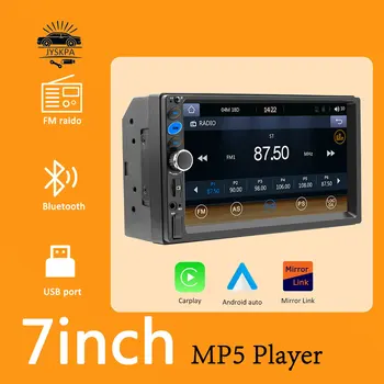 Univerzálny Bluetooth Car Multimedia Player 7inch Dotykový Displej Podpora Apple Carplay Android Auto Rádio pre Inteligentný Systém