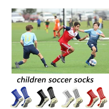 Nové deti priedušná športy, futbal ponožky námestie silikónové non-slip grip futbal ponožky