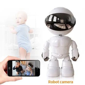 IP Kamera 1080P Robot Bezpečnostná Kamera 360 ° WiFi Bezdrôtové 2MP CCTV Kamera, Smart Home Video Dohľad P2P Baby Monitor
