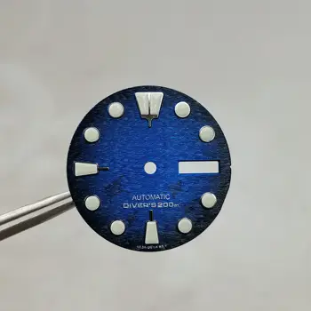 Nh35 manta ray vytvárať vlastné hodinky ciferník 28.5 mm Automatické mechanické príslušenstvo hodinky potápačské hodinky 200 metrov