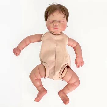 19 palcový 48 cm Novorodenca Reborn Bábiky Baby Kit Quinlyn Realisticky Mäkké Namaľoval Nedokončené Bábika s Rukou Root Vlasy