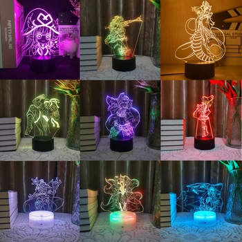 LOL League of Legends Hra Obrázok Jinx Lulu 3D Led Neon Nočné Svetlo Pre Dieťa Obývacia Izba Farebný Dekor Vianočné Ahri Lampa Darček