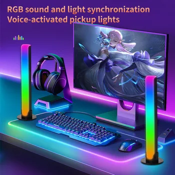 Smart RGB Symfonický Zvuk, Ovládanie LED Svetlo, Hudba, Rytmus S App Ovládanie Pre TV Výpočet Herné Plochy Dekor Okolia Vyzdvihnutie na Čítanie