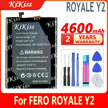 4600mAh KiKiss Výkonné Batérie Pre FERO ROYALE Y2 Mobilného Telefónu, Batérie