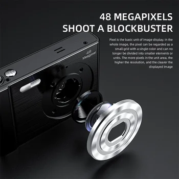 FGHGF 4K Digitálny Fotoaparát, Video Videokamera 2,4-Palcový IPS Displej 48MP AF Tvár Zistiť Flash&Batérie Vianočné Gift32GB Pamäťovej Karty