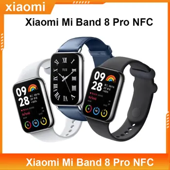 Xiao Mi Kapela 8 Pro NFC AMOLED Displej Inteligentný Náramok Tlak Kyslíka monitorovanie Miband 8 Pro Fitness GPS Track 5 ATM Nepremokavé