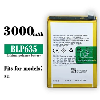 100% Pôvodnej Vysoko Kvalitné Náhradné Batérie Pre OPPO BLP635 R11 R11T S M Nové Vstavané Veľkú Kapacitu, Lítiové Batérie