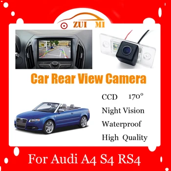 Auto Reverse parkovacia Kamera Pre Audi A4 S4 RS4 2001~2008 Nepremokavé CCD s rozlíšením Full HD, Nočné Videnie Zálohy Parkovacie Kamery