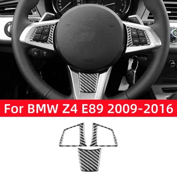 Pre BMW Z4 Série E89 2009-2016 Príslušenstvo Uhlíkových Vlákien Interiér Auta Volant Panel Výbava Kryt Rámu Dekorácie, Nálepky