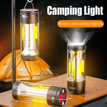 Nabíjateľná Outdoor Camping Prenosné Svietidlo Super Svetlé Pochodeň Magnet Núdzové Pracovné Svetlo 4 Svetelné Režimy Vodotesné Svietidlo