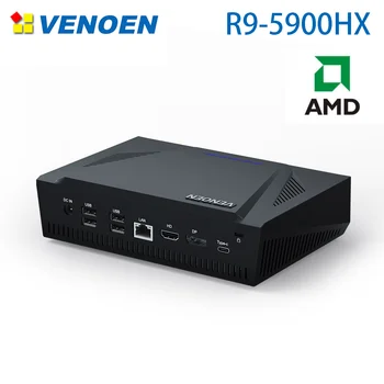 Herné Mini PC AMD Ryzen R9 5900HX R7 R5 Výkonný HDMI DP Office Počítač Rýchlo Ploche DDR4 WIFI6 Windows 10/11 Linux WiFi 4G