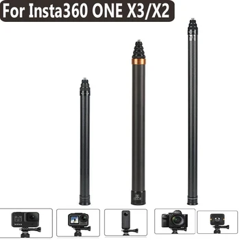 300 cm pre Insta360 X3 Neviditeľné Selfie Stick Rozšírené Stick Nová karbónová JEDEN X2 RS pre GoPro/Akcia Univerzálne Príslušenstvo
